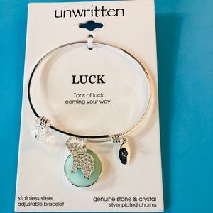 NWT Luck Stainless Steel Adjustable Bracelet